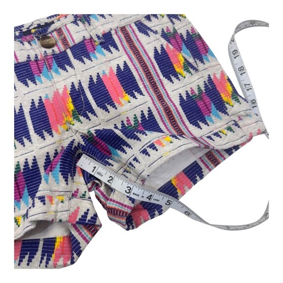 American Eagle Outfitters Women’s Size 2 Aztec Print Stretch Midi Shorts NEW - Picture 7 of 13